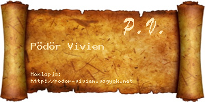 Pödör Vivien névjegykártya